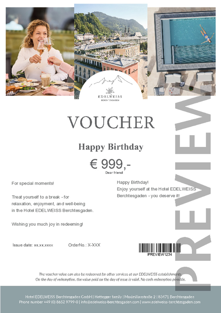 Birthday voucher